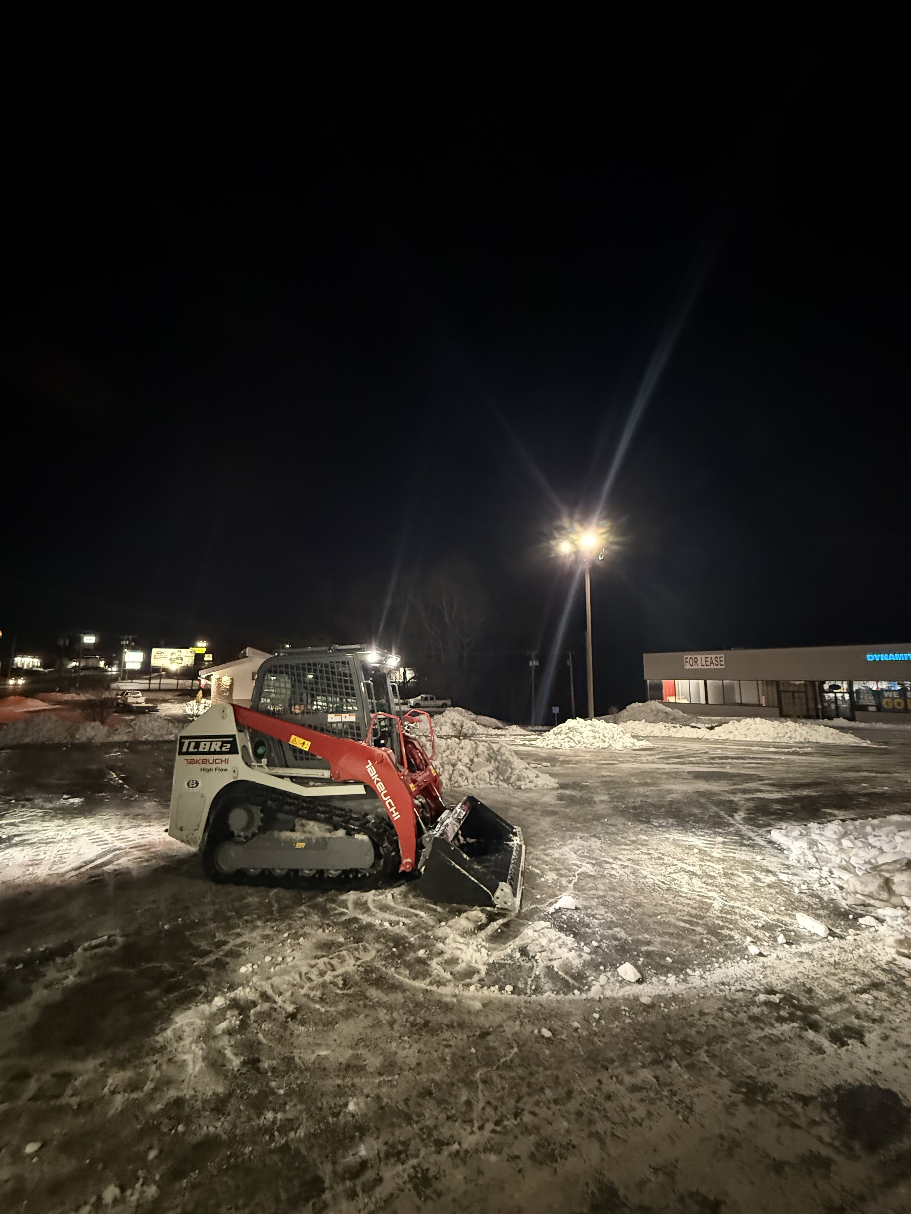 Freshly cleaned yard after fall leaf removal